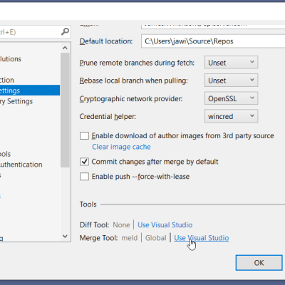 Handling merge conflicts using the new Visual Studio&nbsp;integration